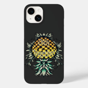 Upside-down Pineapples Only Together Couple Case-Mate iPhone 14 Case