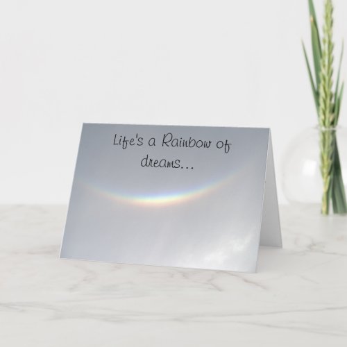 Upside Down Rainbow Card