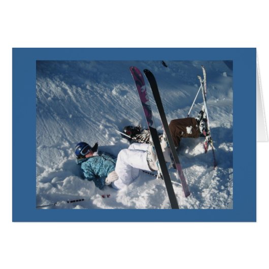 Upside down skiing cards (Front Horizontal)