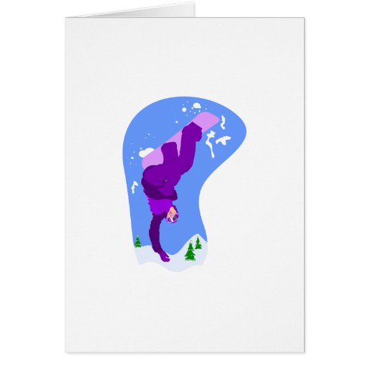 Upside Down Snowboarder Cards (Front)