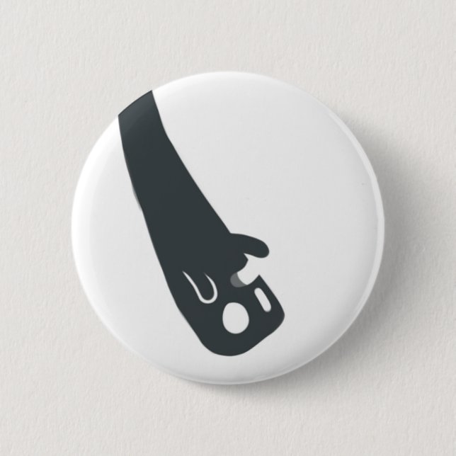 Upside-Down Specter Pinback Button (Front)