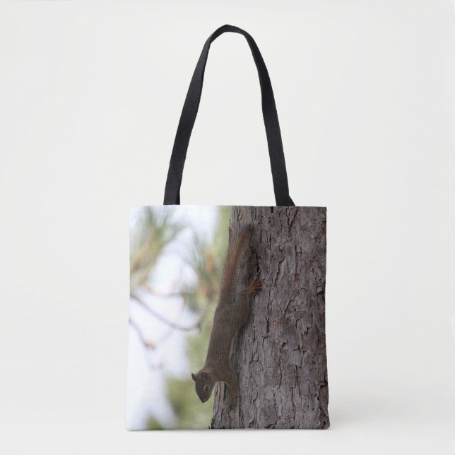 Upside Down Squirrel Tote Bag (Front)