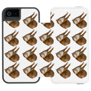 Upside-Down Sunshine Cat iPhone SE/5/5s Wallet Case