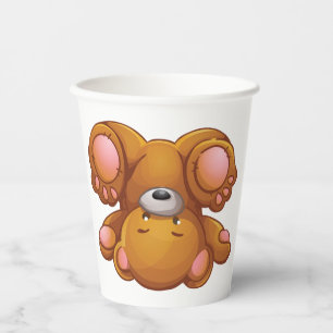 Upside Down Teddy Bear Paper Cups
