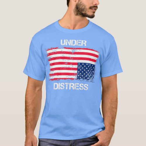 Upside down US Flag T_Shirt