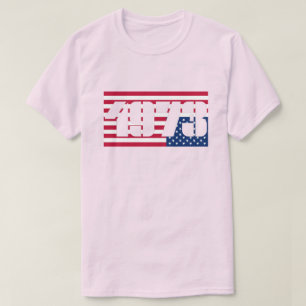 Upside Down USA Flag 1973 Abortion Rights T-Shirt