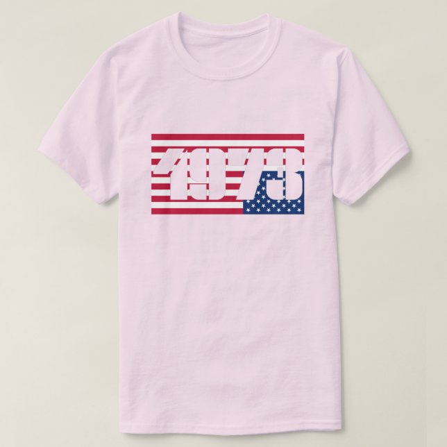 Upside Down USA Flag 1973 Abortion Rights T-Shirt (Design Front)