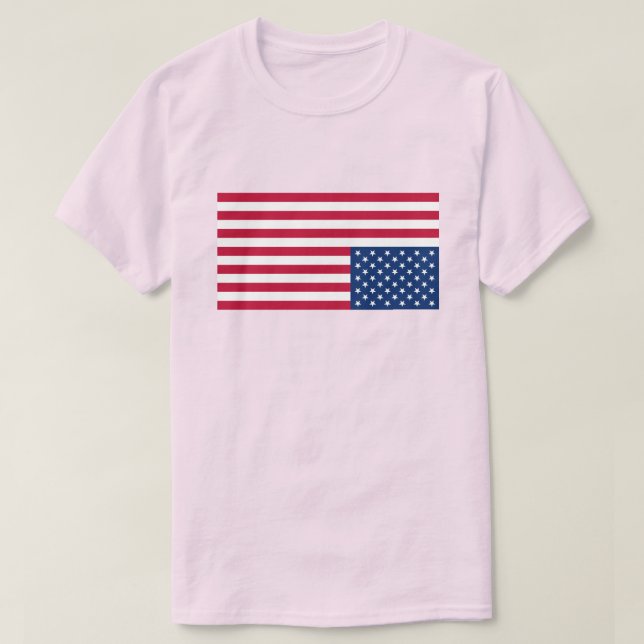 Upside Down USA Flag Abortion Rights T-Shirt (Design Front)