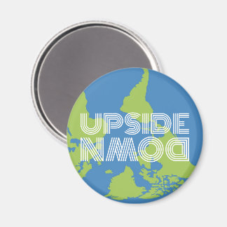 Upside-Down World Magnet