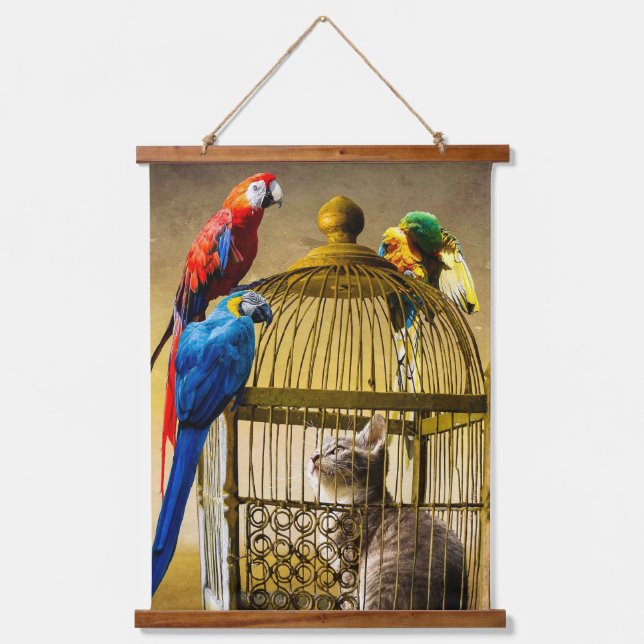 Upside-Down World of the Gilded Cage Hanging Tapestry (Front)