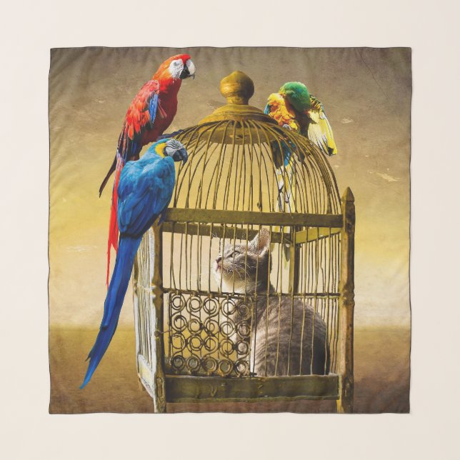 Upside-Down World of the Gilded Cage Scarf (Front)