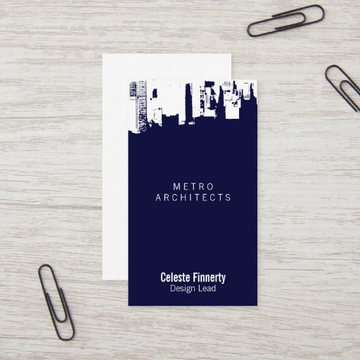 Customizable Upside Downtown Midnight Gothic News Business Card