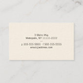 Upside Downtown Midnight Sky Business Card (Back)