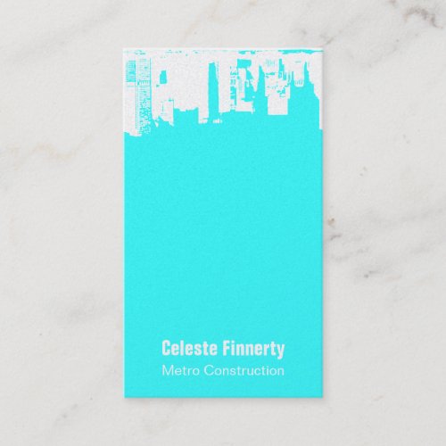 Upside Downtown Snow Sky Business Card Template