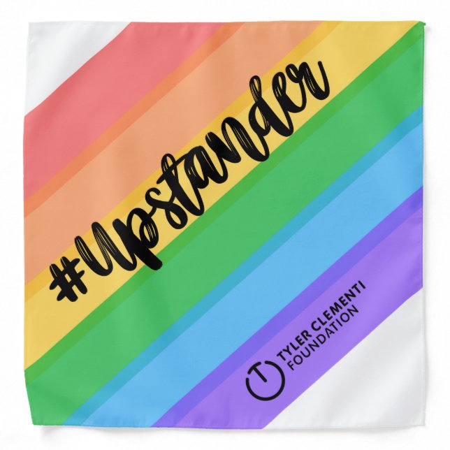 Upstander Pride Bandana (Front)
