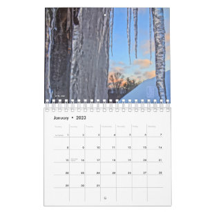 Upstate New York Seasons Small Spiral Bound Calend Calendar