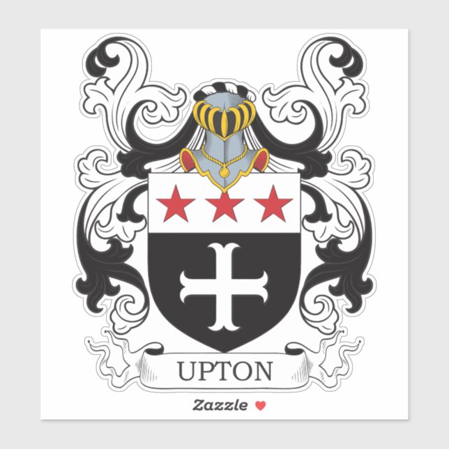 Upton Coat of Arms Sticker (Sheet)
