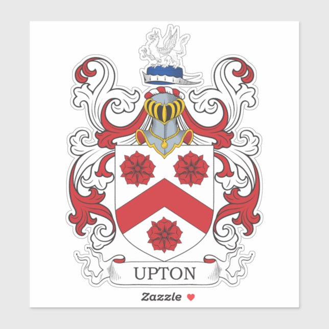 Upton Family Crest Sticker (Sheet)
