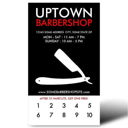 Customizable uptown barbershop loyalty