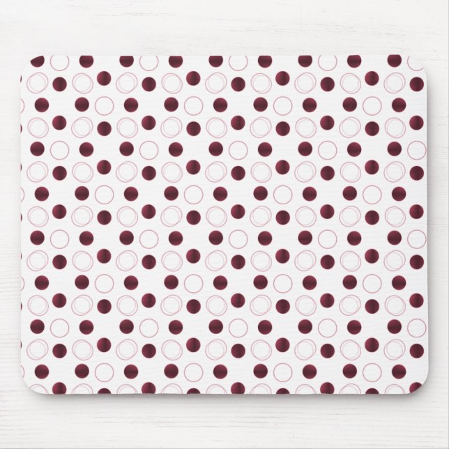 Uptown Bliss Mousepad, Burgundy Mouse Pad (Front)