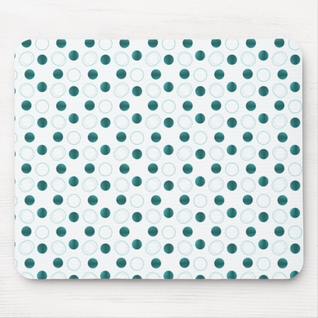 Uptown Bliss Mousepad, Teal Mouse Pad (Front)