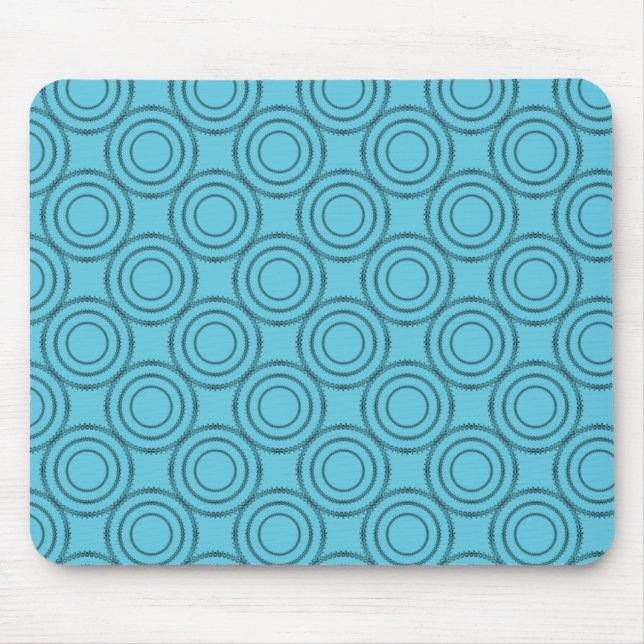 Uptown Class Mousepad, Turquoise Mouse Pad (Front)