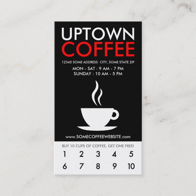 uptown coffee loyalty (Front)