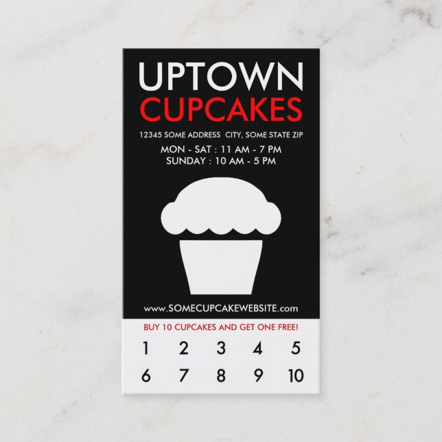 uptown cupcakes loyalty (Front)