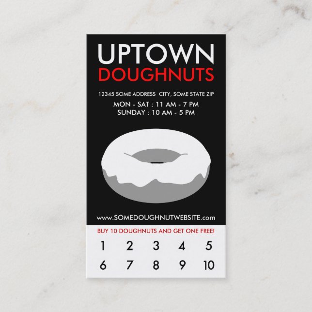 uptown doughnuts loyalty (Front)