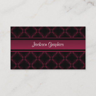 Uptown Elegance Business Card, Fuchsia Card