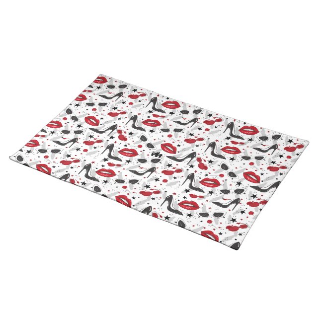 Uptown Girl Cloth Placemat (On Table)
