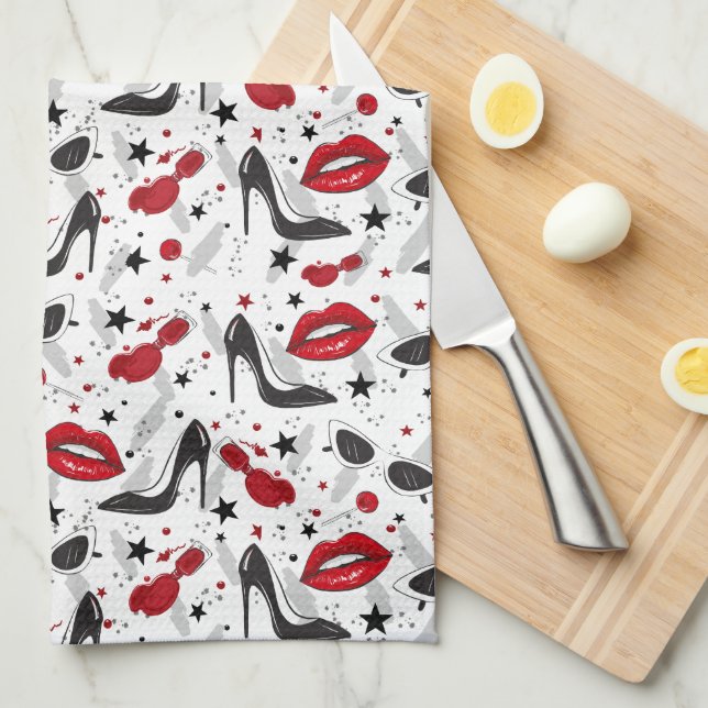 Uptown Girl Kitchen Towel (Quarter Fold)