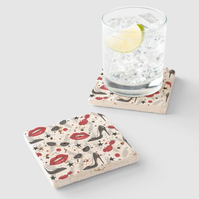 Uptown Girl Stone Coaster (Side)