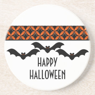 Uptown Glam Bats Halloween Coaster