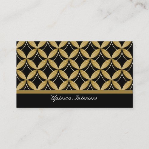 Uptown Glam Business Card, Gold