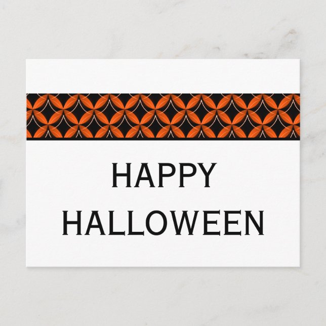 Uptown Glam Fancy Halloween Postcard (Front)
