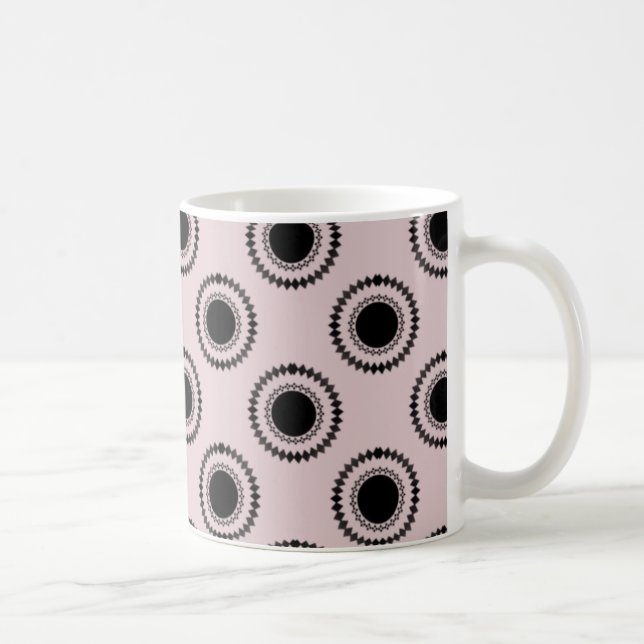 Uptown Hipster Mug, Delicate Soft Pink Coffee Mug (Right)