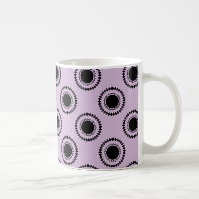 Uptown Hipster Mug, Lavender Coffee Mug (Right)