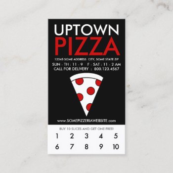 Uptown Pizza Loyalty by asyrum at Zazzle
