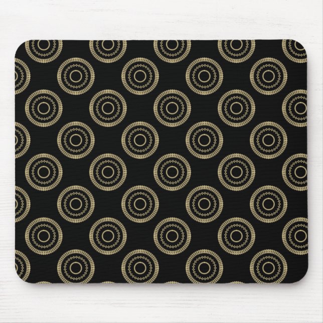 Uptown Posh Mousepad, Gold Mouse Pad (Front)