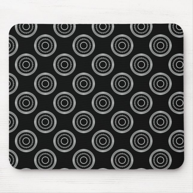 Uptown Posh Mousepad, Metallic Gray Mouse Pad (Front)
