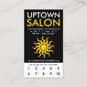 uptown salon loyalty card