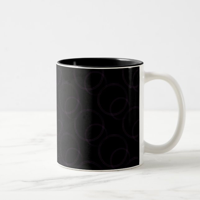Uptown Vibrance Mug, Eggplant Two-Tone Coffee Mug (Right)