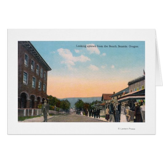Uptown View from the BeachSeaside, OR Cards (Front Horizontal)