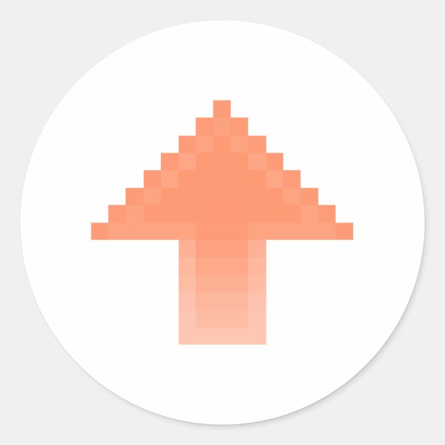 Upvote Classic Round Sticker (Front)