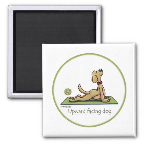 Upward Facing Dog _ yoga pose Magnet