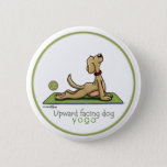 Upward Facing Dog - Yoga Pose Pinback Button at Zazzle