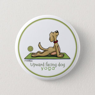 Upward Facing Dog - yoga pose Pinback Button