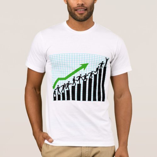 Upward Trend Graph Mens T_Shirt