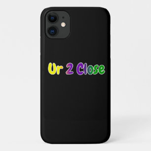 Ur 2 Close Mardi Gras Colors iPhone 11 Case